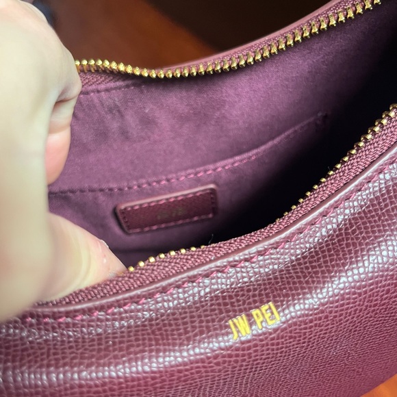 JW PEI Burgundy Vegan Leather Sharon Crossbody Bag - Picture 9 of 11